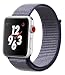Produktbild Naomo Kompatibel Mit Für Apple Watch Series 3/2 /1 Armband,Nylon Strick Replacement Uhrenarmband Sportarmband band Ersatzband (38mm,Blaue Nacht)