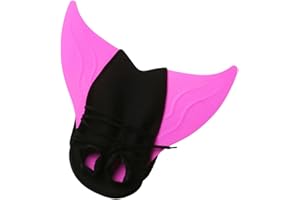 YUKQEYLE Adultes Sirène Palmes De Natation Enfant Réglable Sirène Palmes de Plongée Monopalme Fille d'Entraînement Nagés De Natation Confortable Watersurfin 01- B155- Bleu