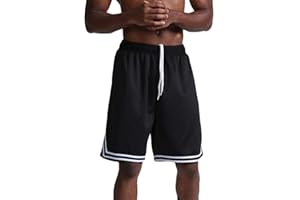 ORANDESIGNE Shorts de Basket Homme Séchage Rapide Shorts de Plage Respirant Outdoors Shorts de Sports Eté Bermuda Casual Pantalons de Survêtement