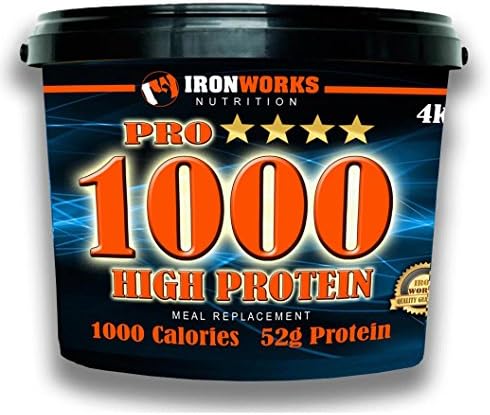 Ironworks Nutrition Pro 1000 Mass Weight Gain Whey Protein Shake Powder Muscle Builder Raspberry Yoghurt 5 X 35g Samples