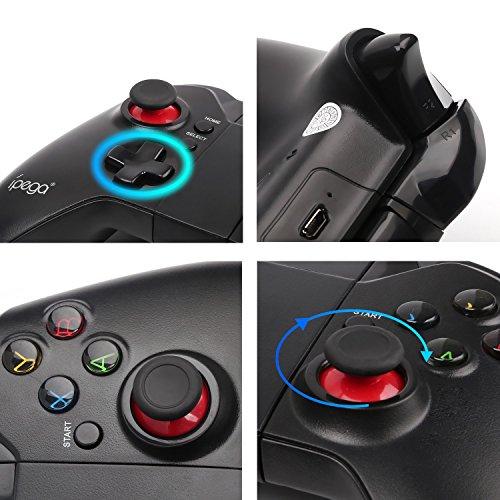 PowerLead Gap   mando cl  sico Bluetooth Wireless Gamepad del juego  con funci  n de rat  n  para PC Samsung MOTO HTC Addroid TV Box Tablet