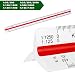 Produktbild Maßstab Dreikantlineal Dreieck Dreikantmaßstab Scale Ruler 1: 25 / 250 / 2500, 1: 50 / 500, 1: 100 / 1000, 1: 150 / 1500, 1: 200 / 2000, 1: 125 / 1250, 30cm lang Dreieckig Maßstab für Architekten landschaftsarchitekten Ingenieur