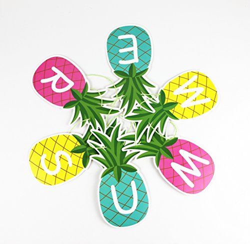 Ananas Girlande SUMMER Buchstaben Banner Sommerparty Dekoration von SUNBEAUTY - 4