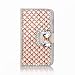 Produktbild Motorola One Power P30 Note Tasche Hülle, 3D Bling Diamant PU Leder Slim Libro Design Brieftasche Handy Schutzhülle Magnetverschluss [Stoßfest]Klapphülle Protective Case Bumper Flip Hülle,Champagner