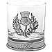 Produktbild English Pewter Company Glas Tumbler mit Zinn Thistle und Zinn Boden