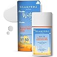 Glamveda Ultra Light Water Sunscreen SPF 50 PA+++ | Hyaluronic Acid, Ceramides, Antioxidants, Aloe Vera | Glow & Dewy Finish | UVA/UVB Protection | Fragrance-Free & Non-Greasy | No White Cast | Broad Spectrum | For Women & Men | 50ml