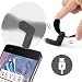 Produktbild ONX3® (schwarz) Aldi MEDION LIFE E5005 mobile Handy-bewegliche Taschen-Sized Fan-Zusatz für Android Micro USB-Anschluss Smartphone