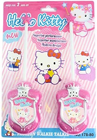 Walkie Talkies For Kids Hello Kitty BRAND NEW Toy Walkie Talkie High Quality Walkie Talkie High Range for Outdoor / Indoor Environment Easy to Use Design Ideal Toy For and Young Child Kids