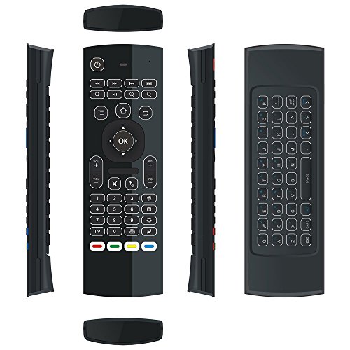 JUSTOP F40 Hintergrundbeleuchtung Mini Wireless Tastatur Air Maus 3D fliegen Controller Built in Gyro Sensoren kommt mit Nano USB Empfänger ideal für Android Kodi Boxen, HTPCs, Smart TVs, Apple TV, rasberry PI, Laptops, Präsentation etc. - 6