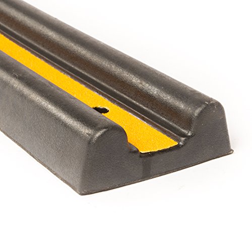 Preisvergleich Produktbild Technikplaza Safety - Rammschutzleiste Schwarz / Gelb - 10 Stück - Kunststoffprofile - Gummiprofile - Rammschutz - Kantenschutz Gummi - Wandschutz - Rammschutzleisten - Prallschutz - Rammschutz Kunststoff