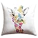 Produktbild DENY Designs Casey Rogers Bulldog Farbe Outdoor Überwurf Kissen 16 by 16-Inch Giraffe Color
