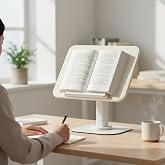 Coverzone Ayarlanabilir Tablet ve Kitap Okuma Standı, Katlanabilir Masa&uuml;st&uuml; Tutucu, Ergonomik Tasarım, Sağlam Al&uuml;minyum Alaşı