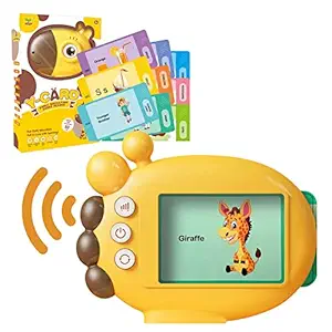 PATPAT Flash Cards for Kids,Educational Toys for Kids,English Words Learning Machine for Kids Best Gifts for Preschool Kids Boys Girls Toddlers - 60 Cards 120 Words 9 Sorts of Daily Words