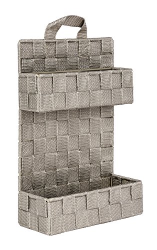 Wenko 22794100 Organizer Adria Mini Badkorb, Aufbewahrungskorb, 2 Etagen, Polypropylen, taupe, 9 x 21 x 32 cm - 2