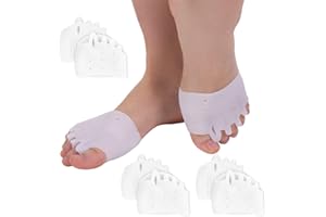 DULSPUE Separador dedos pie - 3 pares (6 piezas) Separador de Dedo del Pie, Juanetes Corrección Separador para Relief Metatarsus Juanete y el Dolor del Pie