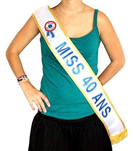 Écharpe Tricolore "Mister 30aine" - Pour Fêter Vos 30 Ans - Taille Unique Adulte - Liserés Dorés, Bleu, Rouge, Blanc - 3