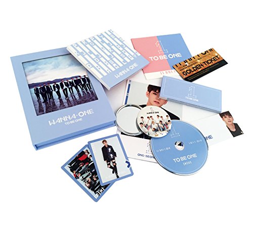 Preisvergleich Produktbild WANNA ONE 1st Mini Album - TO BE ONE [SKY Ver.] CD + OFFICIAL POSTER + Flip Book + Photocards + Cover Card + Photobook + Lyrics Paper + Ticket + FREE GIFT / K-POP Sealed