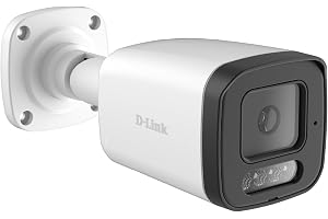 D-Link BCB-P01 2MP utomhuskamera, H.265 1080p IP CCTV säkerhetskamera med mänsklig detektion, inbyggd mikrofon, smart IR 30 m, microSD upp till , IP66 väderbeständig, PoE/12 V