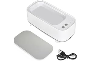 ELITECRAN Jewelry Cleaner Ultrasonic 45KHz, 300ml Sonic Cleaner, Portable Jewelry Cleaner Machine with 3 Timing Cleaning Settings, Personal Ultrasonic Cleaner for Glasses, Watches, Necklaces, Earrings, Ring