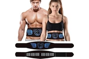 LOFFU Abdominal Muscle Toner,EMS Muscle Stimulator,Abs Trainer Fitness Training Gear Weight Muscle Training,Ab Belt Toning Gym Workout Machine For Men & Women