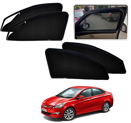 Auto Pearl - Premium Quality Zipper Magnetic Sun Shades Car Curtain For - Hyundai Verna Fludic 4S - Set of 4 Pcs RS.999 (62.00% Off) - Amazon