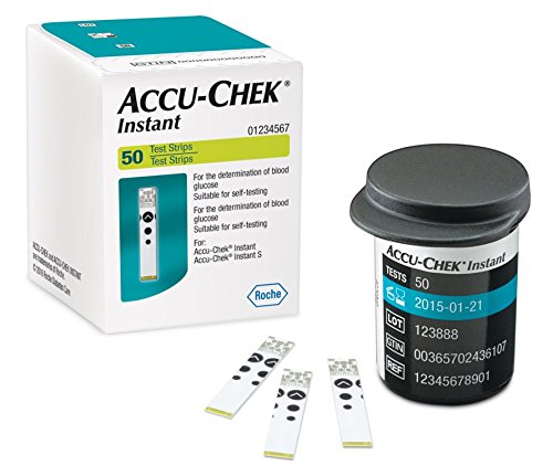 Accu-Chek Instant Test Strips, 50 Count (Multicolor)