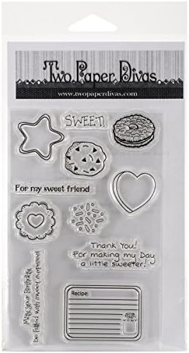 Two Paper Divas Mason Jar Accessory Set #4 Clear Stamps, 8.5 x 4.5 by Two Paper Divas