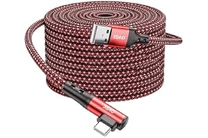 PLOIWUE Extra langes USB C Kabel 5M, PS5 Controller Ladekabel Geflochtenes USB Typ C Ladekabel Kompatibel mit Samsung Galaxy S20/S10/S9, Huawei, PS5, Xbox Serie X/S Controller, Switch Pro Controller(grau)