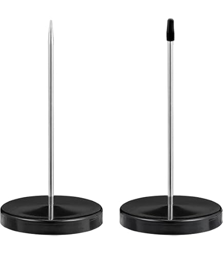 2 Stück Zettelhalter Aus Edelstahl - Praktische Quittungsspießer Für Büro & Gastronomie