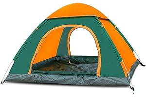 Takezuaa Automatic Pop Up Tent,Beach Pop-Up Tent for 3-4 Person,Foldable Camping Tent Windproof & Lightweight for Family Camping Shelter Beach,Fishing,Traveling