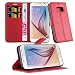 Produktbild Samsung Galaxy S7 Hülle in ROT von Cadorabo - Handyhülle mit Kartenfach und Standfunktion Case Cover Schutzhülle Etui Tasche Book Klapp Style in KARMIN ROT