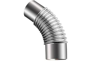 45° armbågsrör, kamin rökrör armbåge 100 mm/120 mm/150 mm/160 mm/200 mm galvanisering skorsten rökrör adapter Rör kamin rör a