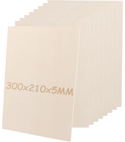 Compensato Di Betulla REM 1,0x500x300 Mm &ndash; Pannello In Legno Multistrato, 1 Mm Di Spessore, Modello 040090