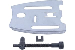 Gubeter Kit tendeur de vis de réglage de chaîne et Plaque intérieure, pour Jonsered 625 630 670 2077 2083 et Beaucoup d'autres comme pour Poulan pour Husqvarna pour Les modèles, 501 81 48 01