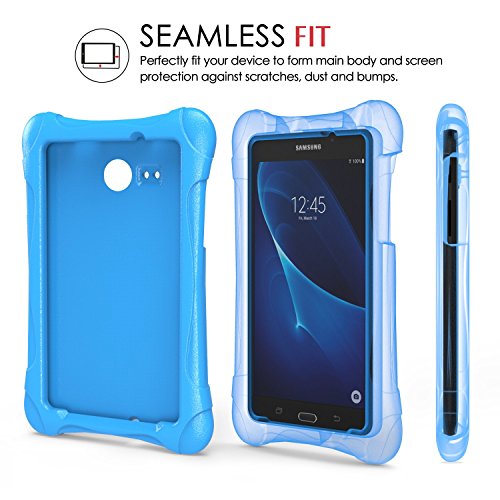 Samsung Galaxy Tab A 7 Hülle Case – MoKo Superleicht EVA Stoßfest Kinderfreundlich Kinder Schutzhülle Tasche Schale Folio Bumper Cover für Samsung Galaxy Tab A 7.0 Zoll SM-T280/SM-T285 2016 Tablet-PC, Blau - 6