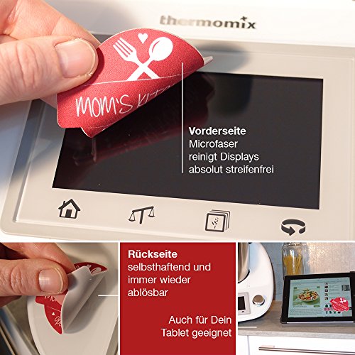 2in1 Thermomix Deko-Sticker/Aufkleber & Display-Cleaner „Eule“ - 2