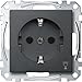 Price comparison product image Merten Meg 2353 – 0414 SCHUKO with kennz. steckkl. Washer, Brs, Terminals System M Charcoal Grey