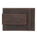 Produktbild Yaluxe Herren RFID Crazy Horse Leder Geld Clip Geldbörse