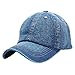 Produktbild VORCOOL Baseballkappe Baseballmütze Denim Hut Hip Hop Kappe Verstellbar für Vatertag Damen Herrn Jungen MädchenBlau