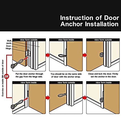 Giwil 12 Teile Fitness Resistance Bands Widerstandsband Set Widerstandsbänder + Trainingsguide – Pro Expander Band Tubes – Widerstandsbandset: 5 Widerstandsbänder + Griffe, Türanker & Fußschlaufen für Yoga Pilates Reha-Sport Physio-Gymnastik Für Männer Frauen - 4