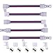 Produktbild KaBenjee RGB 5050 LED Lichtstreifen Schnellverbinder,4 polig 10mm Breite Eckverbinder,16,5cm lange LED Stripe Verbinder Verteiler Adapter Verbindungskabel,lötfrei Steckverbinder Kabel zwischen RGB-Band und Netzteil,Verbindung und Verlängerung für LED Lichtleiste,RGB Layout Anschlusskabel,Verbinden Sie den Streifen mit dem Controller,Ohne Löten Steckverbinder(5 Stück/Packung)