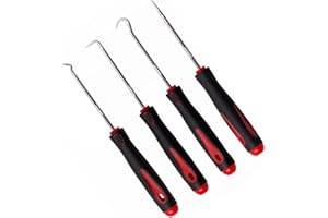 Ryaupy 4 Pezzi di Rimozione del paraolio, Attrezzi Officina Gancio di Prelievo di Precisione di Riparazione Kit, Strumenti di Riparazione Automatica per la Rimozione di Paraolio O-Ring