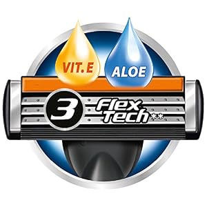 BIC Flex 3 Hybrid, Triple Blade Razor Blade for Men, Extra Smooth and Precise Shave, Pack with 1 Handle and 4 Refills - Image 9