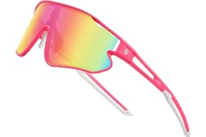 DUCO Kids Sunglasses Childrens Teens Sports Running Baseball Cycling Outdoor Polarised Sunglasses UV400 Protection Sports Sun Glasses for Boys & Girls DK268