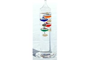 THORNESS 18cm Tall Free Standing Galileo Thermometer