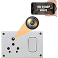 Safety Net Spy Camera (1080P HD Hidden Switch Socket Camera, WiFi Wireless Motion Detection, AC Power, Remote App Control Camera Home, Kids, Baby, Pet Monitoring Camera), 2 Piece Set (SF-013)