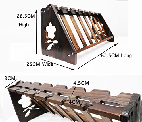 Tuorui Tabletop Wine Rack Weinglashaltertabletop Weinregal Holz Weinflasche Und Glasregal Weinlagerung Einfache Montage 7 Flasche 6 Lange Stem Glashalter Tuorui Tabletop Wine Rack Weinglashaltertabletop Weinregal Holz Weinflasche Und Glasregal Weinlagerung Einfache Montage 7 Flasche 6 Lange Stem Glashalter