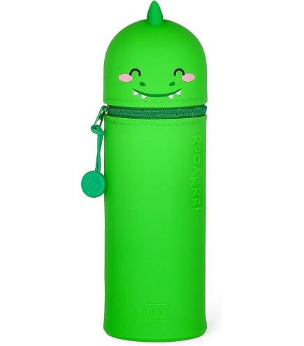 Astuccio Portamatite 2-in-1 In Silicone Con Cerniera E Portapenne Estraibile - Design Orso Bruno Per Scuola E Ufficio