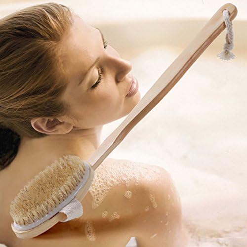 JJWZAA Bath Brush Loofahlong Handle Bath Brush Adult Back Brush Bath Brush Back Brush Bath Brush Soft Brush Massage Brush