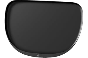 DownyPaws Tappetino Ciotole per Cani e Gatti Impermeabile, Tappetino Sottociotola da Cane in Silicone Senza BPA, Antiscivolo Tappetino Cibo Gatto, Tappeto con Bordo Alto Rialzato, 62 x 43cm, Nero